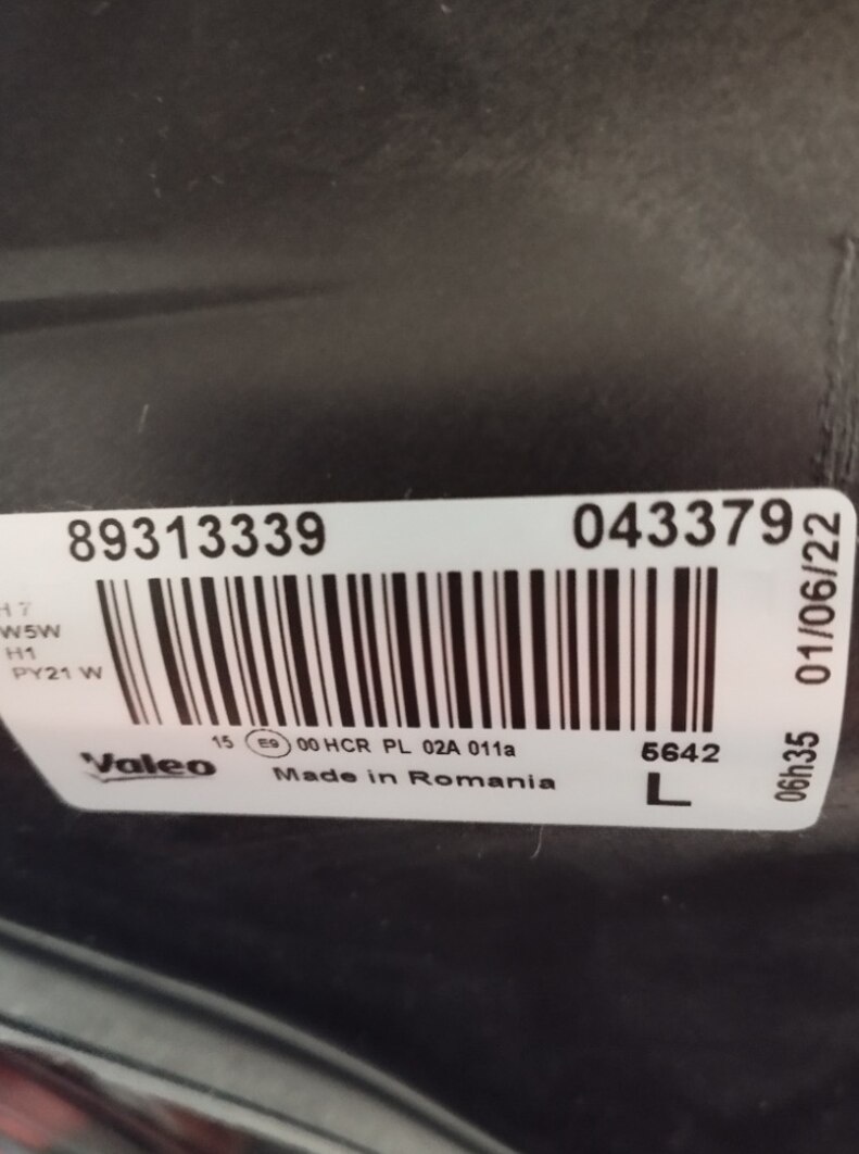 OPEL Světlomet VALEO 043379 - 4