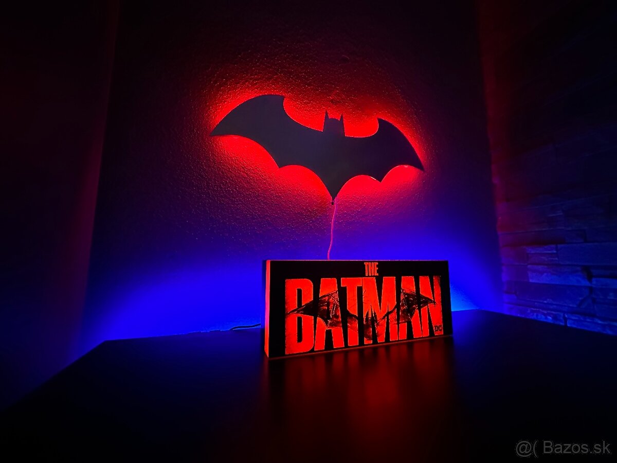 Batman LED zrkadlo dekoracia + Paladon obdĺžnikové svetlo - 4