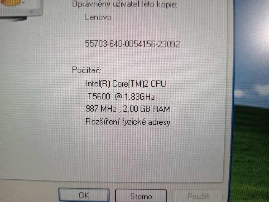 predám IBM LENOVO THINKPAD T60 , WINDOWS XP. - 4