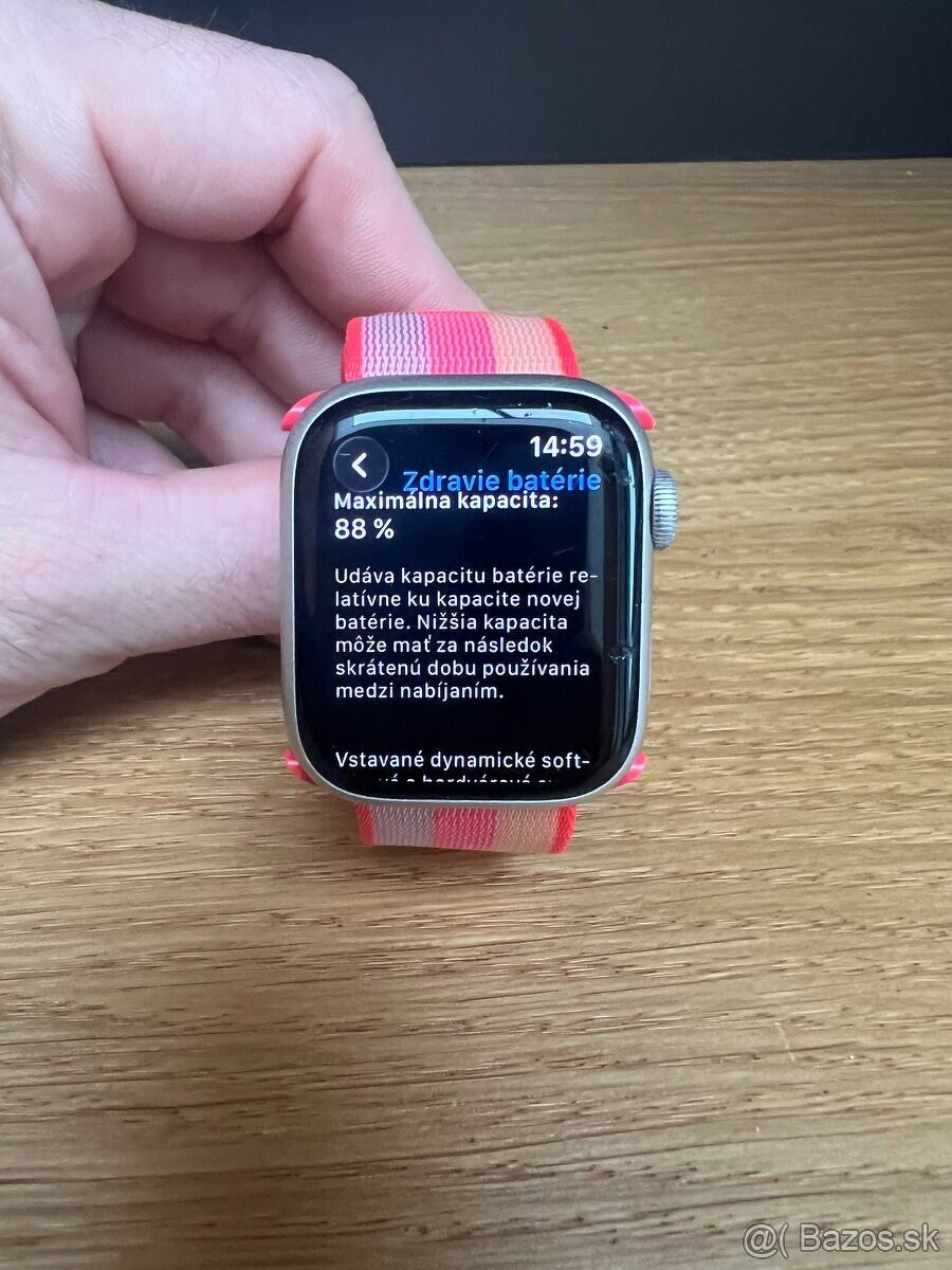 Predám apple WATCH 8 41mm, DOBRY stav, 88% BAT, VOLNE - 4