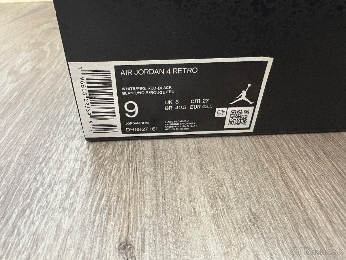 Jordan 4 Red Cement - 4