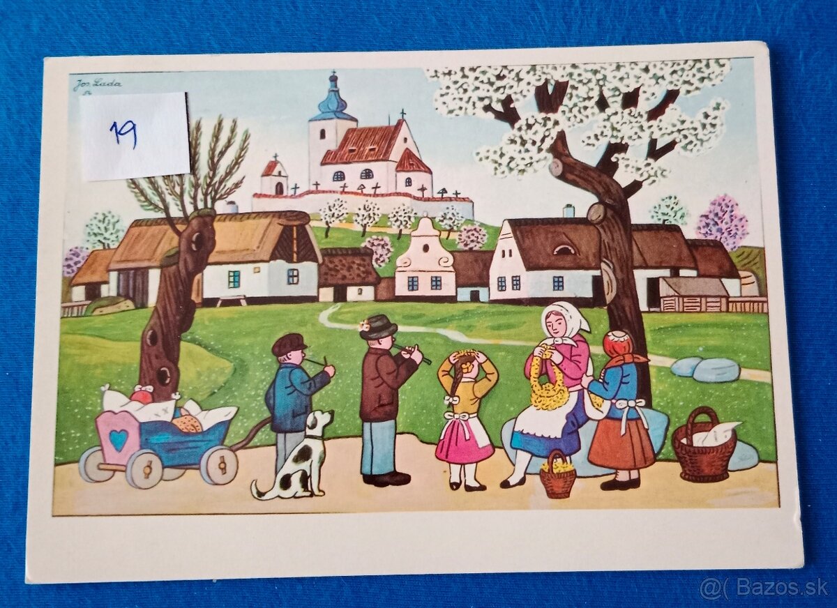 Predám pohľadnice J. Lada - 4