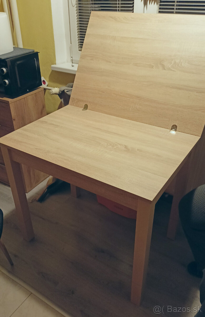 Jedálenský stôl s dvomi stoličkami, rozkladací - 4