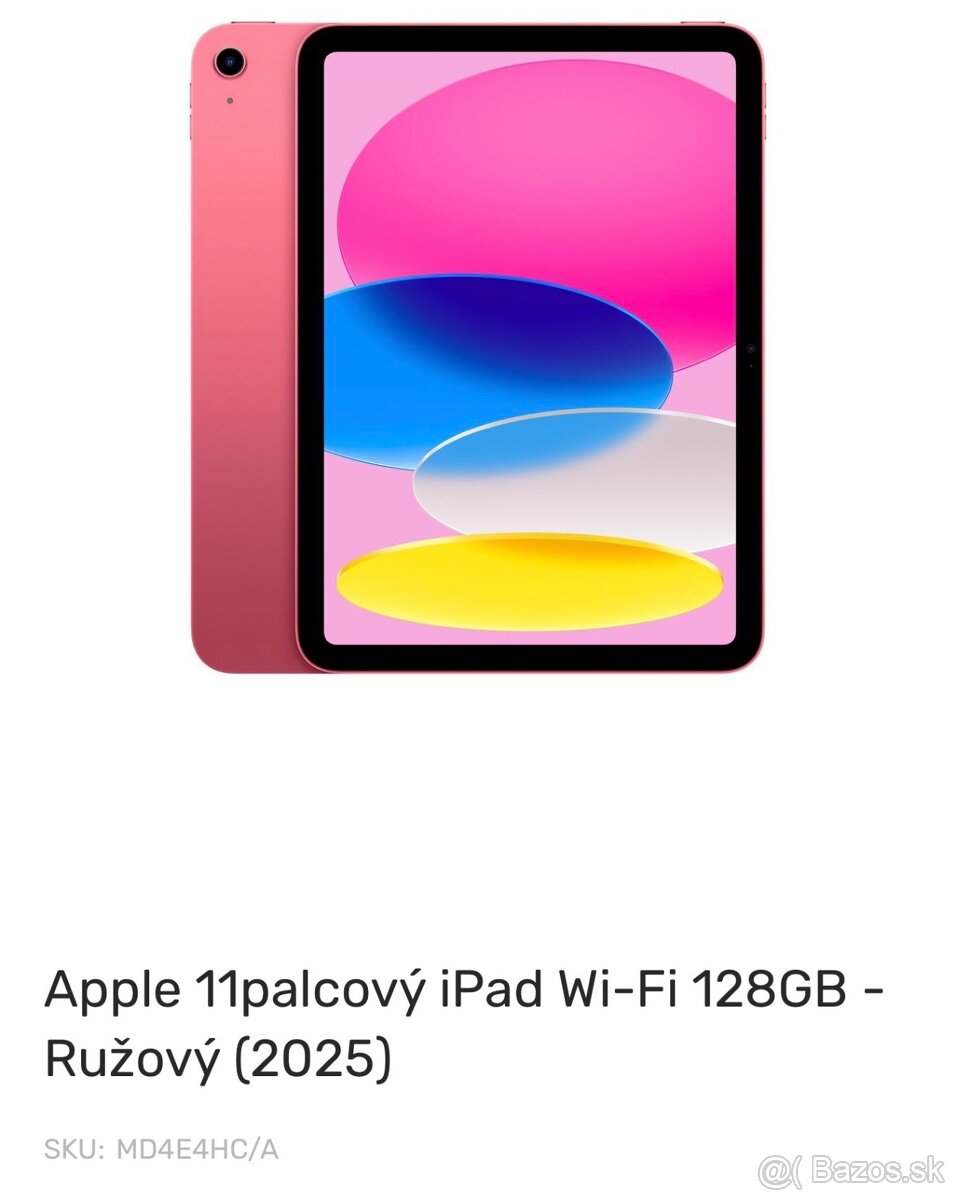 Tablet Apple iPad 11" (2025) Wi-Fi 128GB-ružový - 4