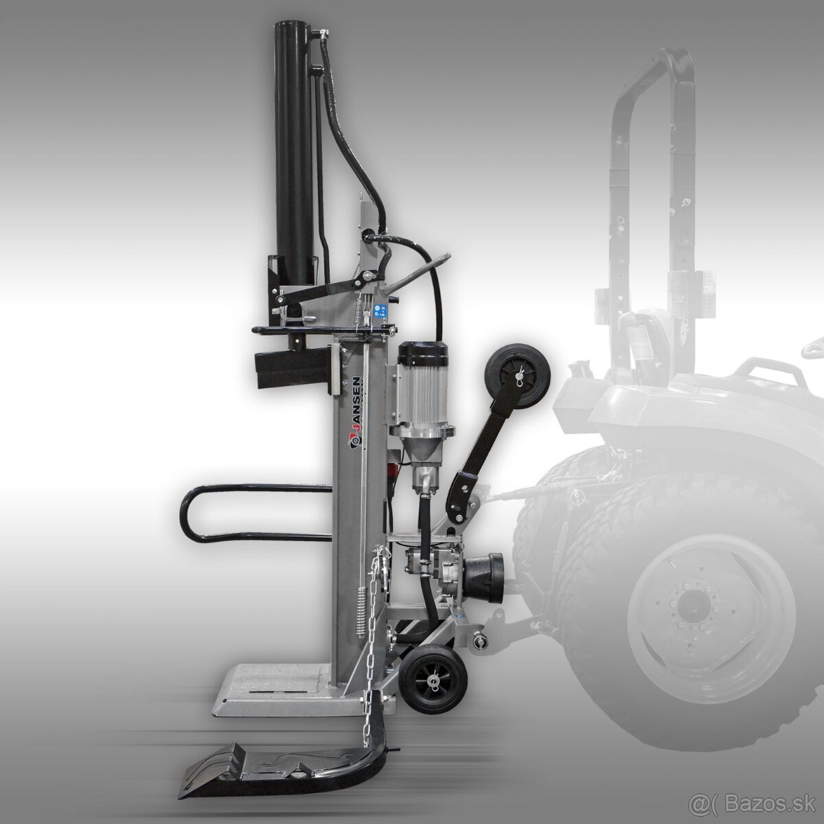 Štiepačka dreva Jansen TS-30K, 30 t kombi (PTO + elektrika), - 4