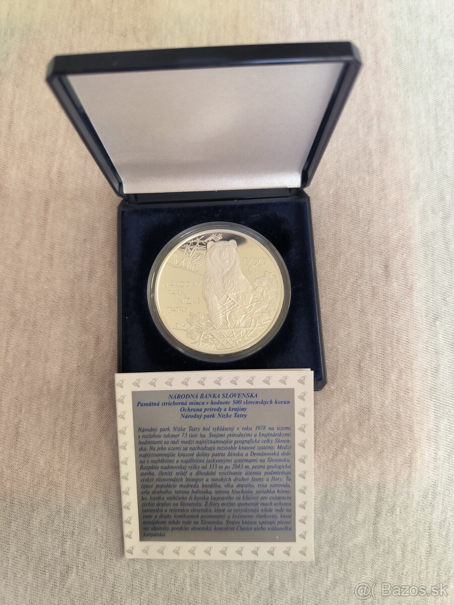 Strieborná minca 500 Sk -Nízke Tatry 2008 PROOF - 4