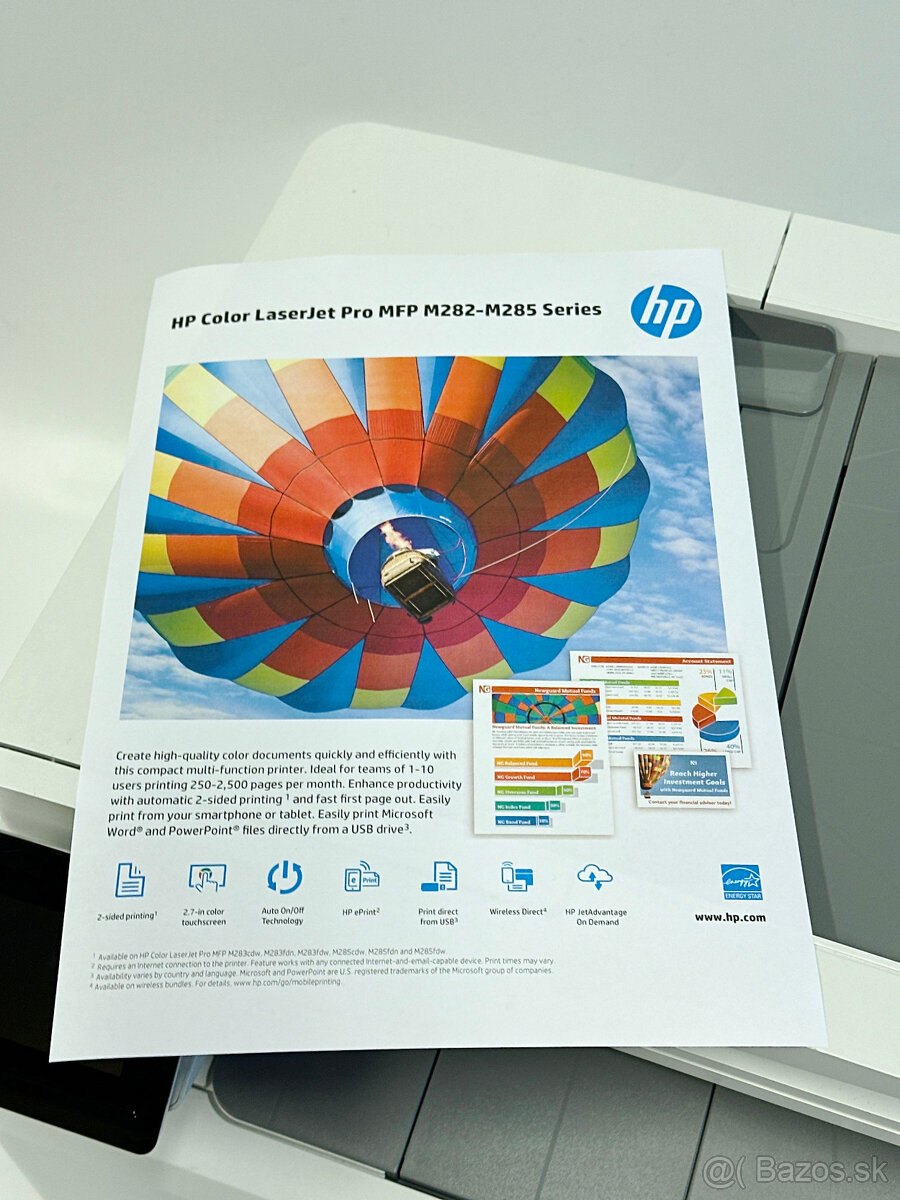 Multifunkčná tlačiareň HP Color LJ Pro M283fdn s tonermi - 4