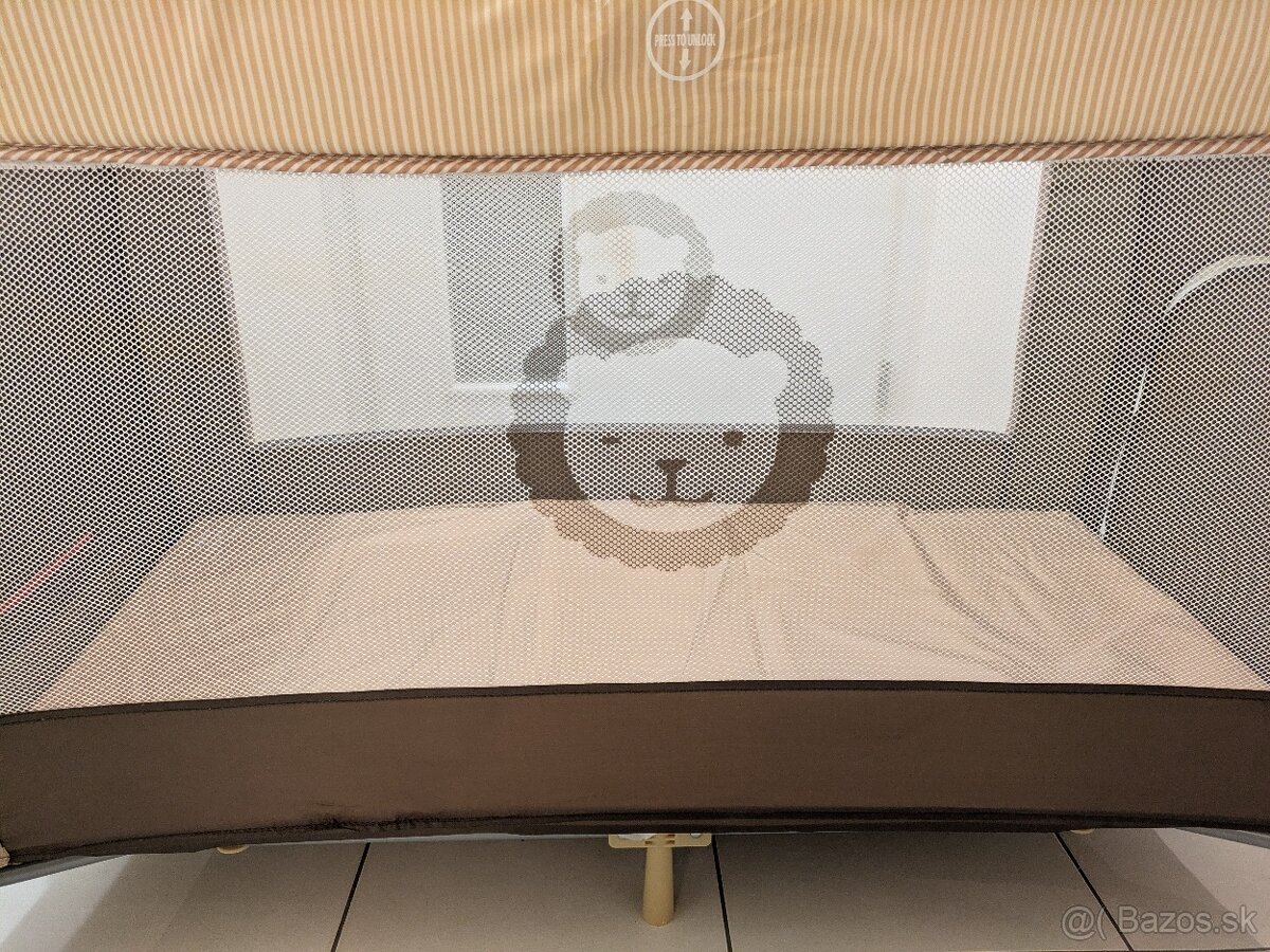 Cestovná postielka Lionelo Sven Plus (hnedá) - 4