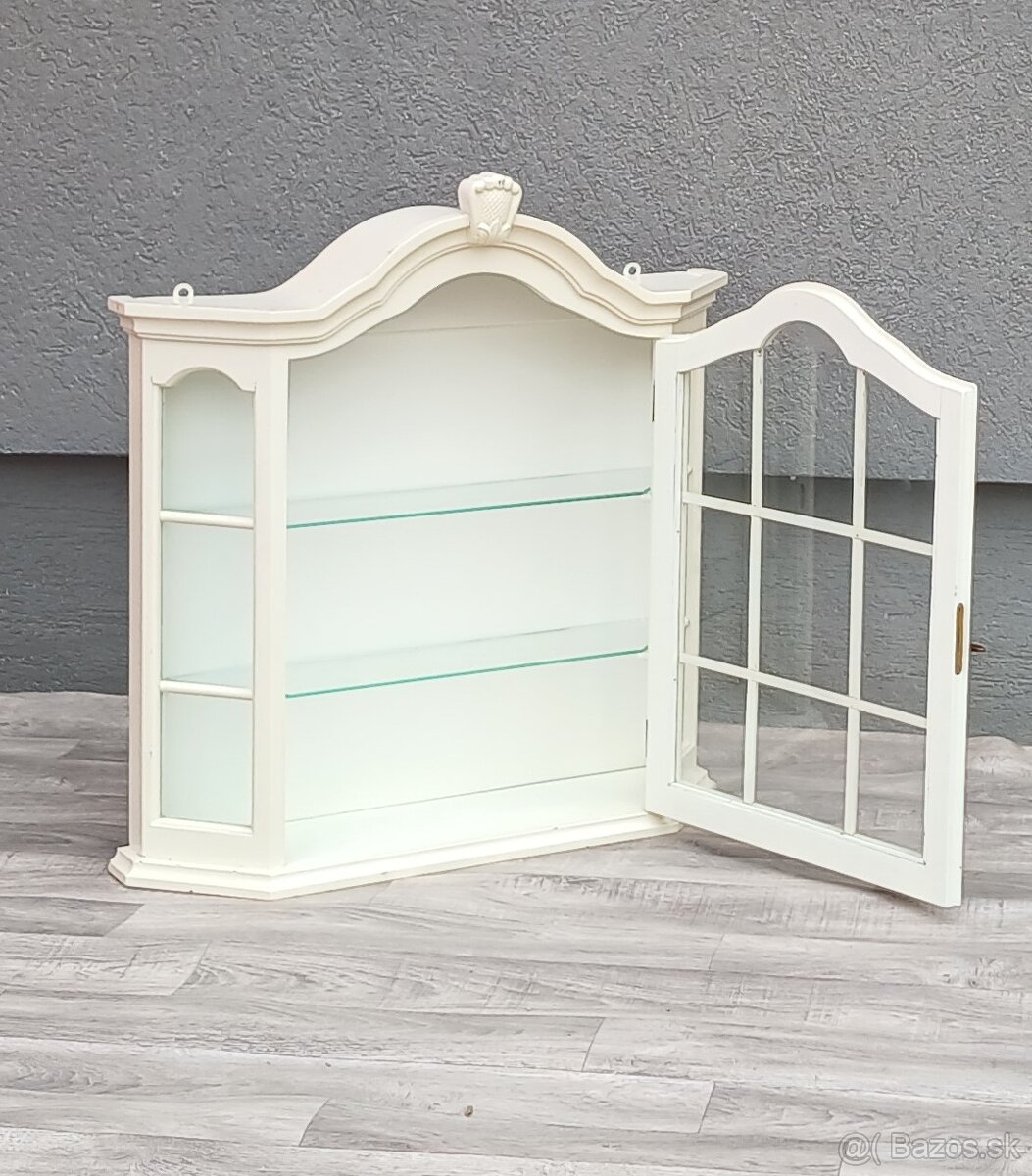 Vitrína biela nástenná. - 4