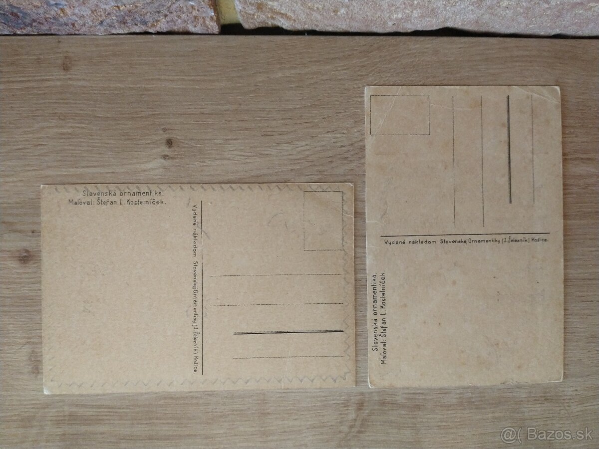 pohľadnice Kostelníček, Hlinka, slovenský štát, dobytčí pas - 4