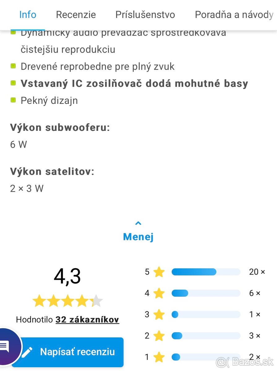 Reproduktory Genius SW-2.1 375 čierne - 4