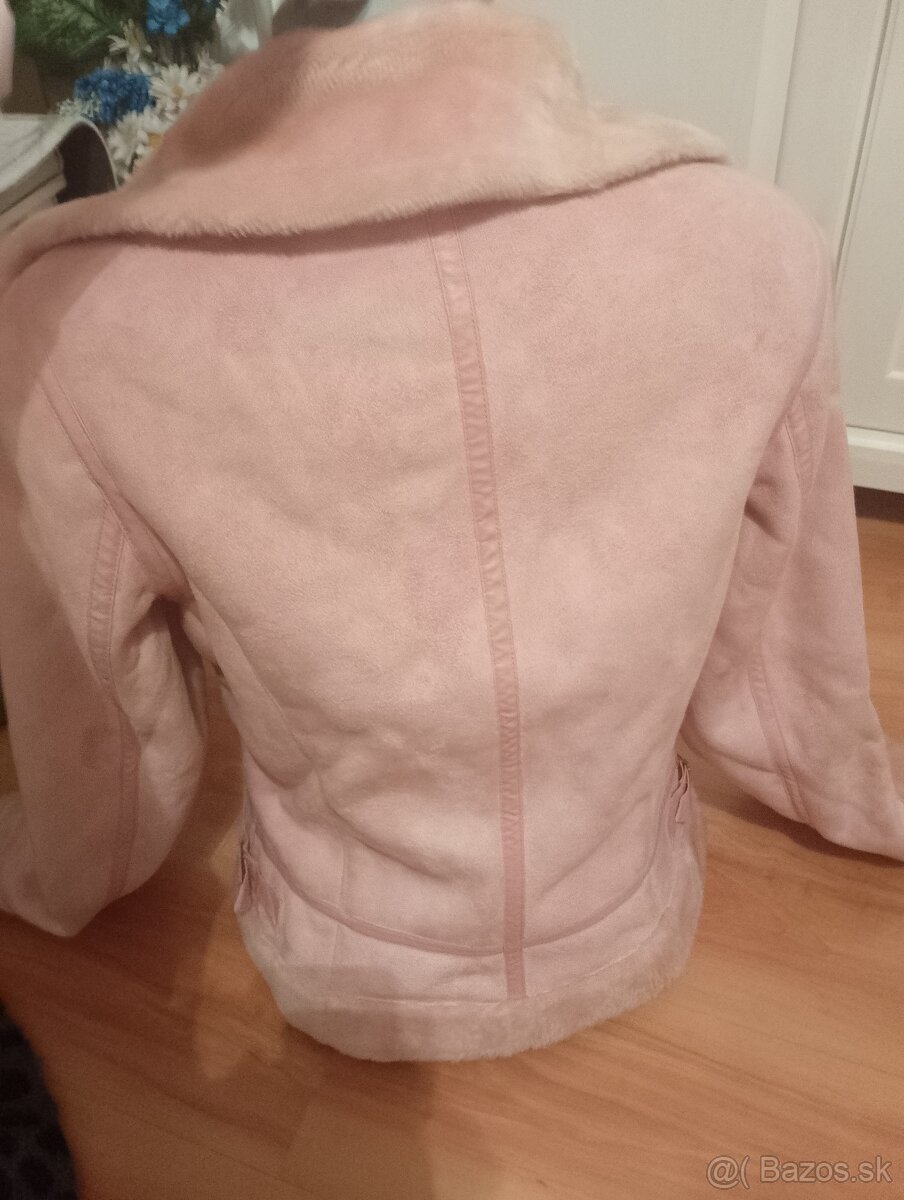 Ružový kabátik M - 4