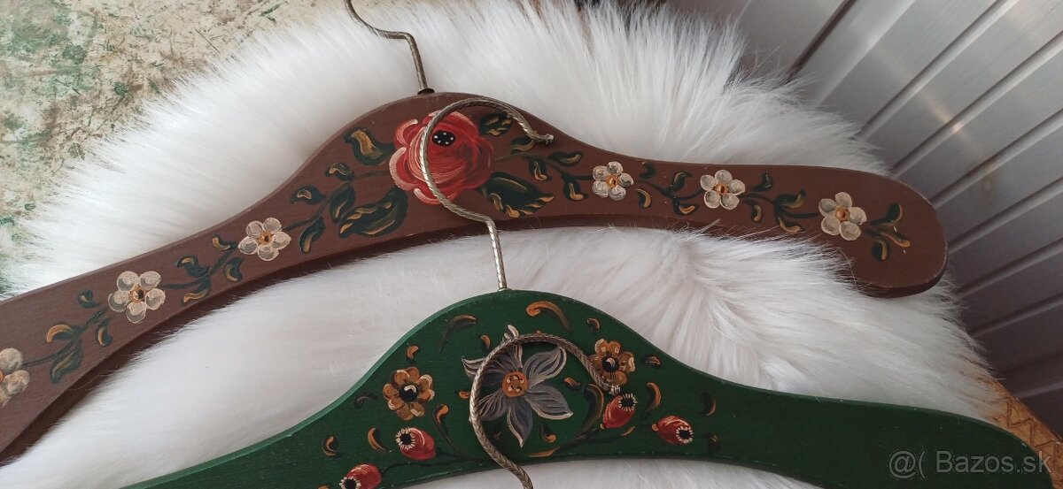 Drevené maľované vešiaky - 4