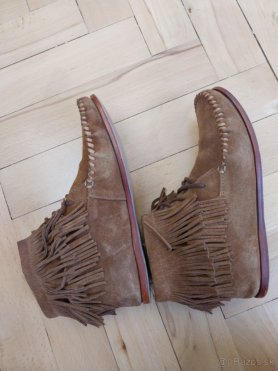 Topshop hnede topanky 36 36,5 pc 120 a H&M cizmicky 36 - 4