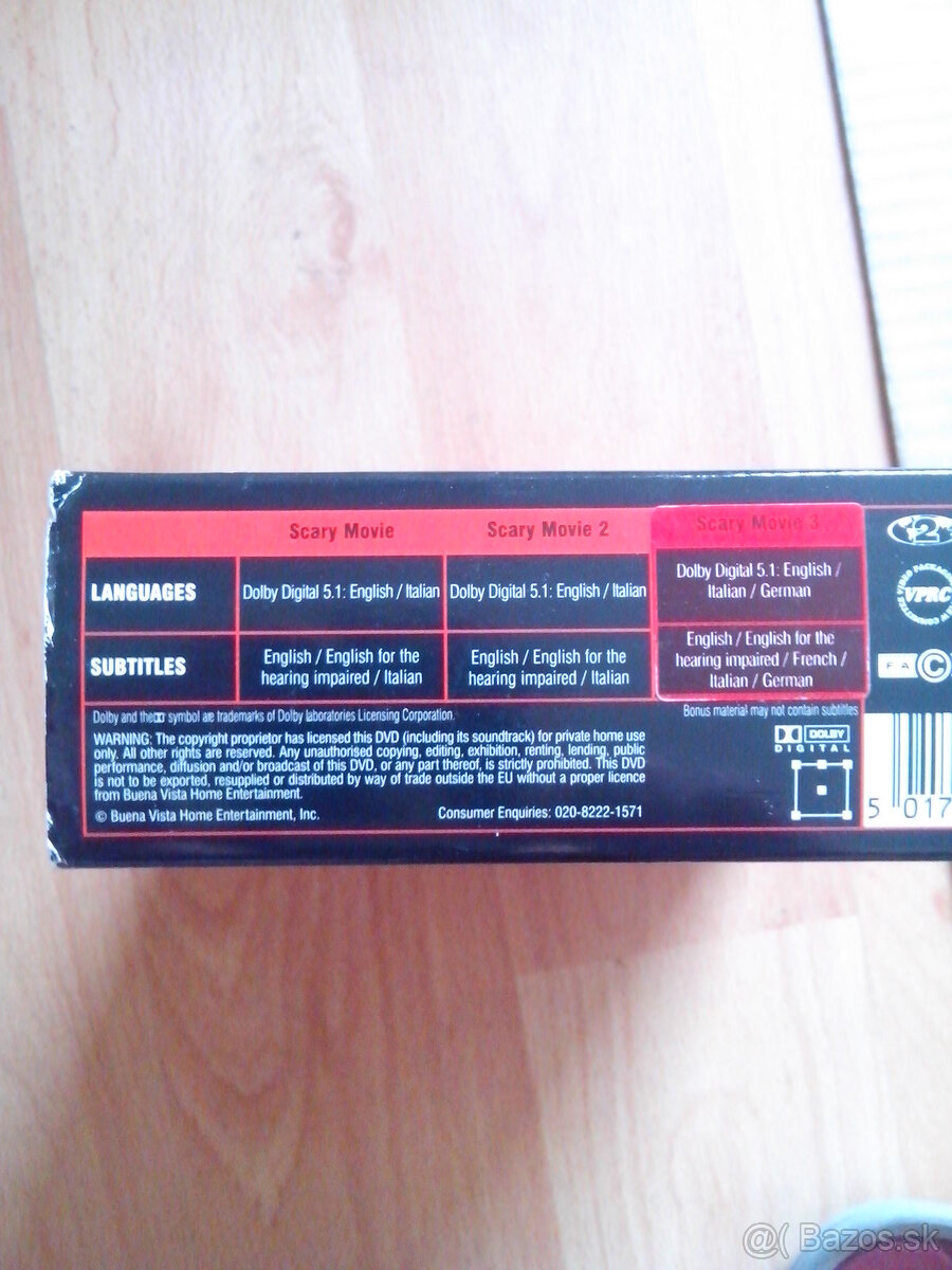 Predam original anglicke DVD -trilogy "Scary Movie 1,2,3". - 4