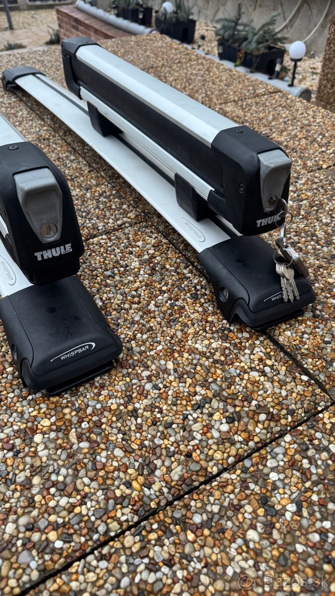 priečniky Whispbar S46W + nosič lyží thule SNOWPACK - 4
