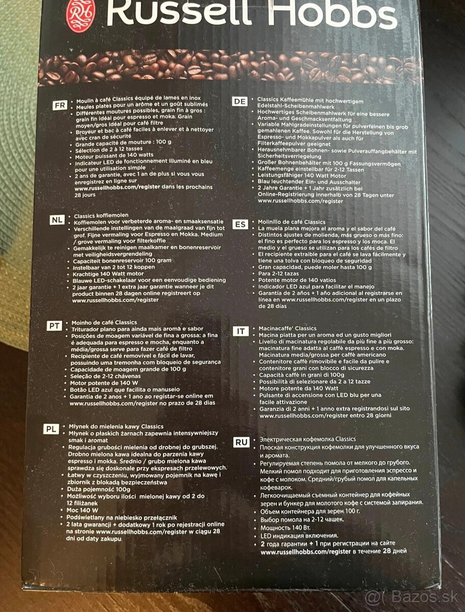 Mlynček na kávu Russell Hobbs - 4