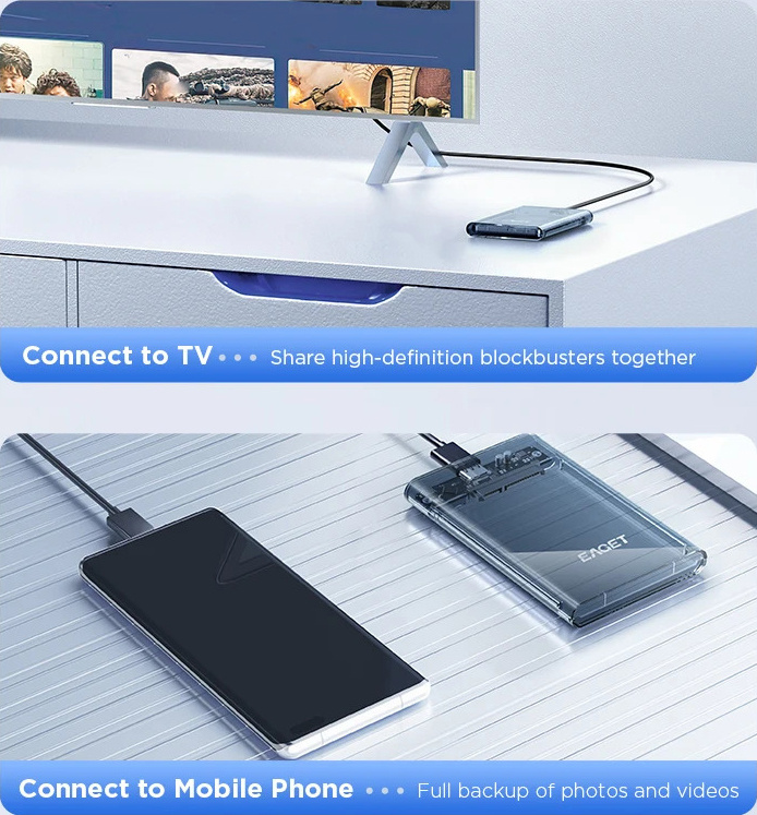 Externý Box pre 2,5" HDD/SSD SATA - 4