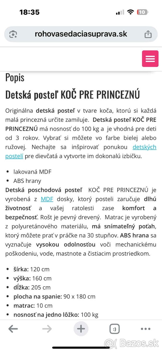 Detská posteľ koč pre princeznú - 4