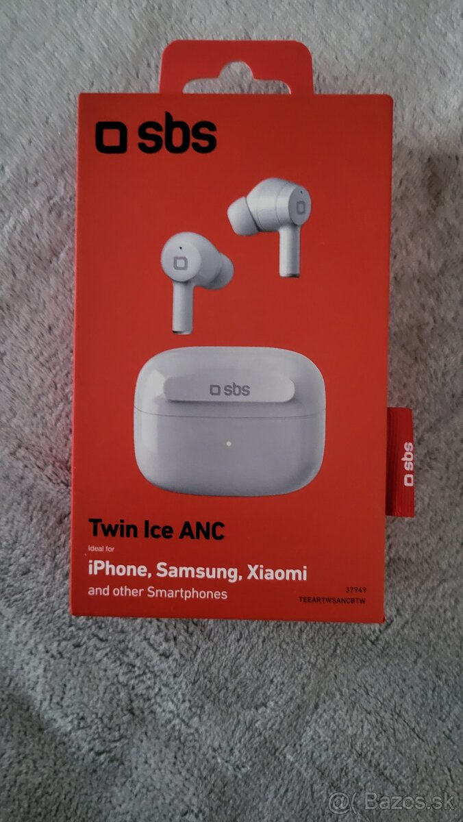 Nové bezdrôtové slúchadlá SBS Twin Ice ANC biele - 4