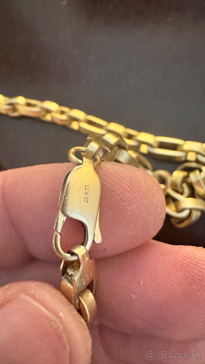 🥇102g Zlata retiazka - pánska - 62.5 cm. 585 - 14karat - 4