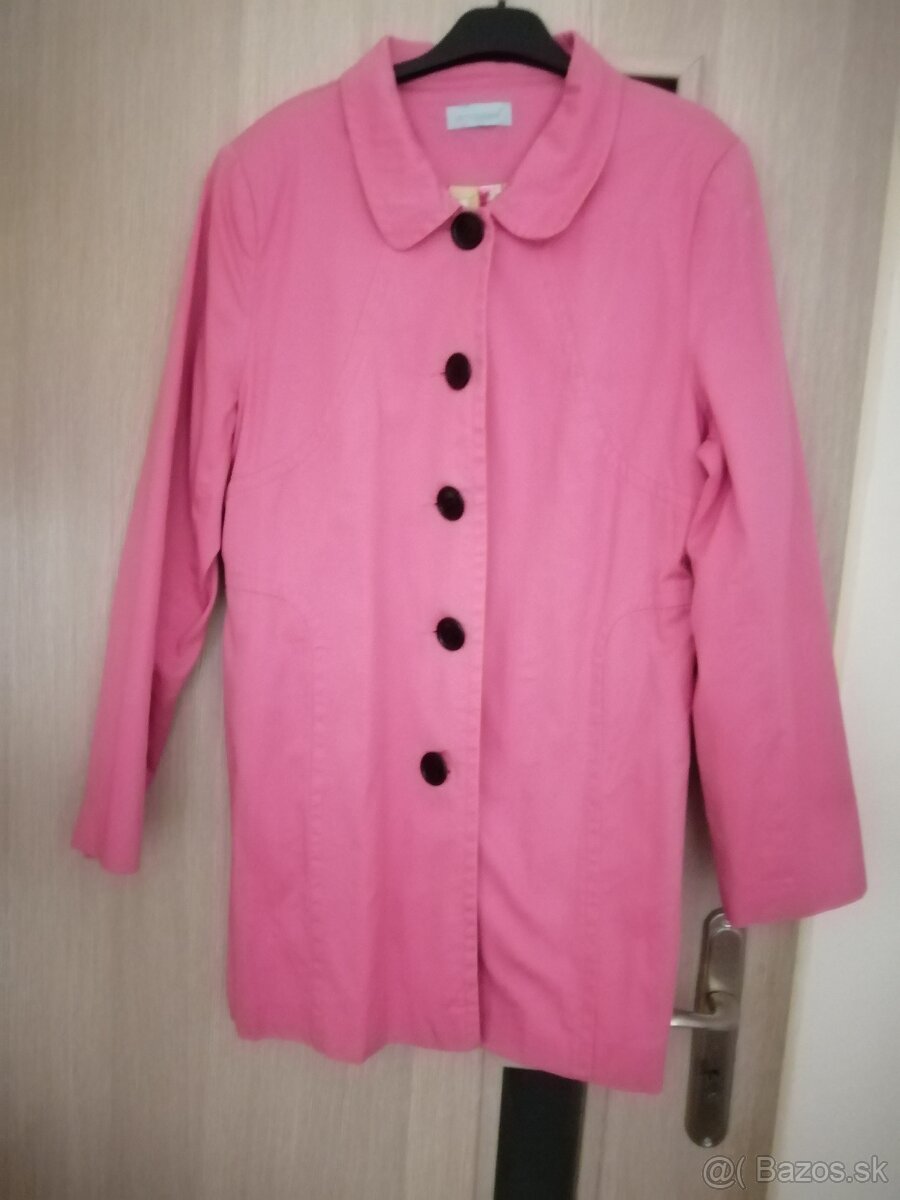 Dámsky ružový prechodný kabát - 4