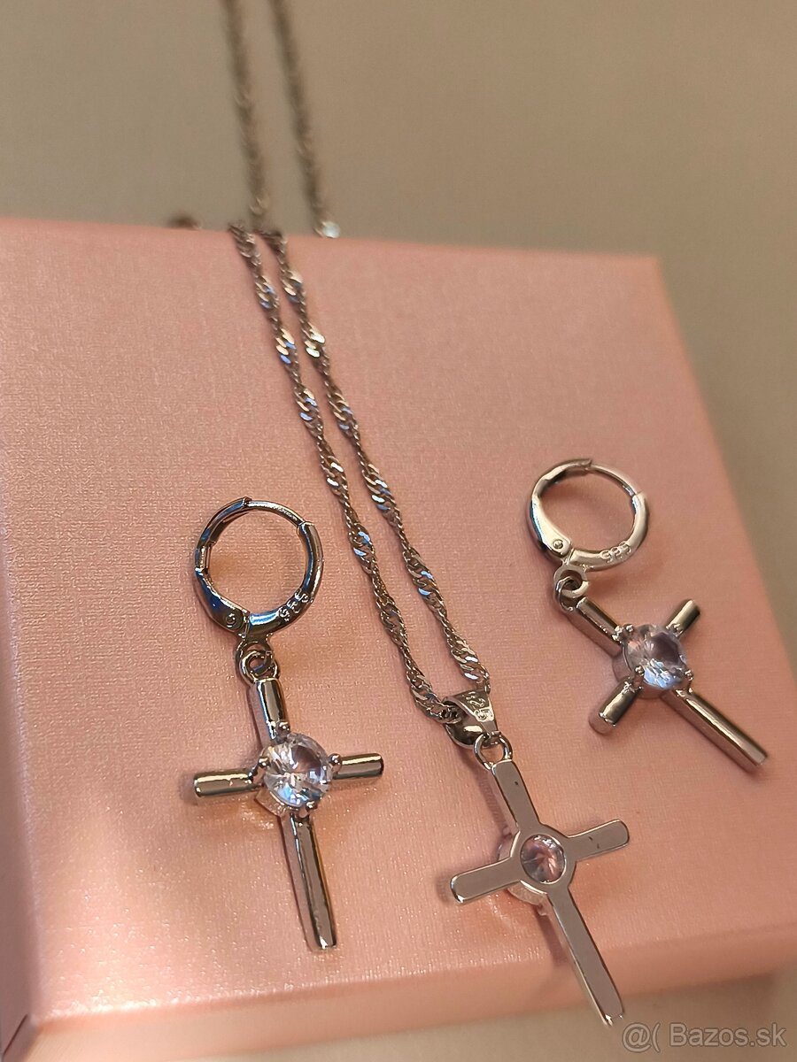 Šperková súprava krížiky zo striebra 925 - 4