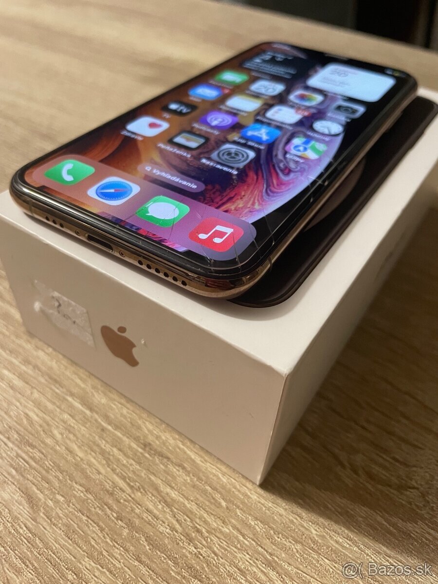 iPhone Xs / 256GB Gold prasknutý displej - 4