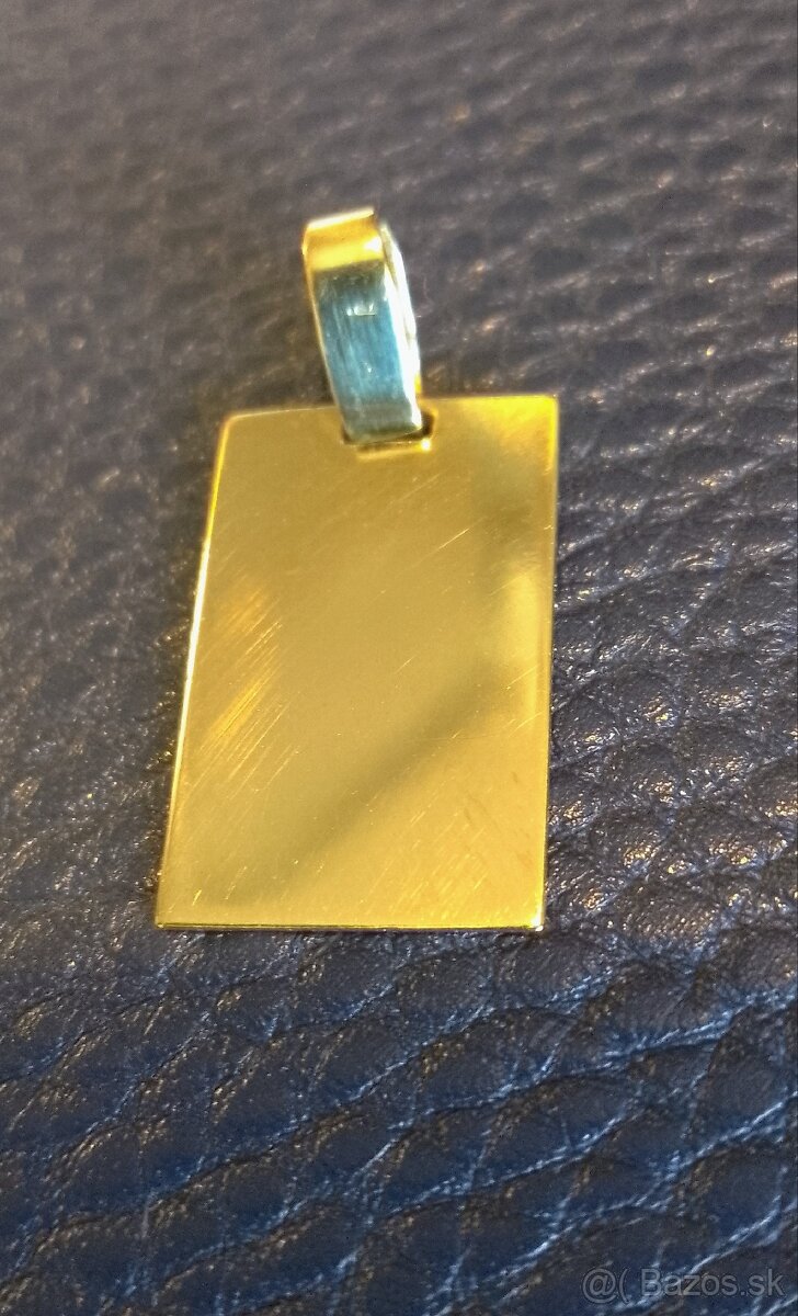 Zlatý prívesok PLATNIČKA - 4