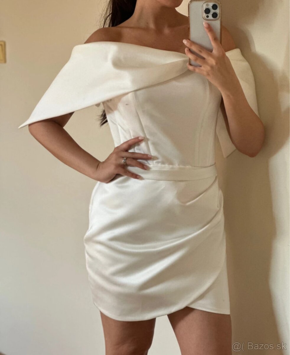 Krátke svadobné saty - 4