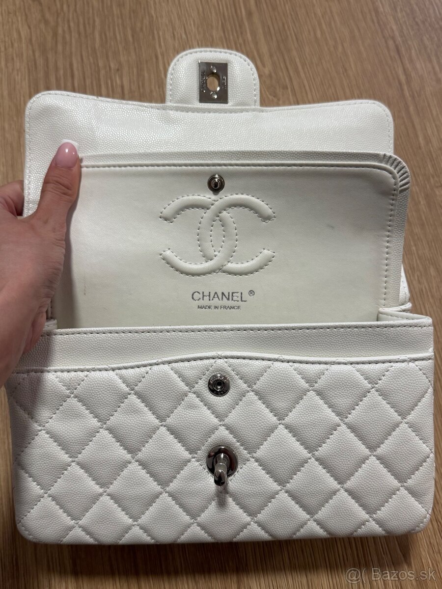 Chanel kabelka biela - 4