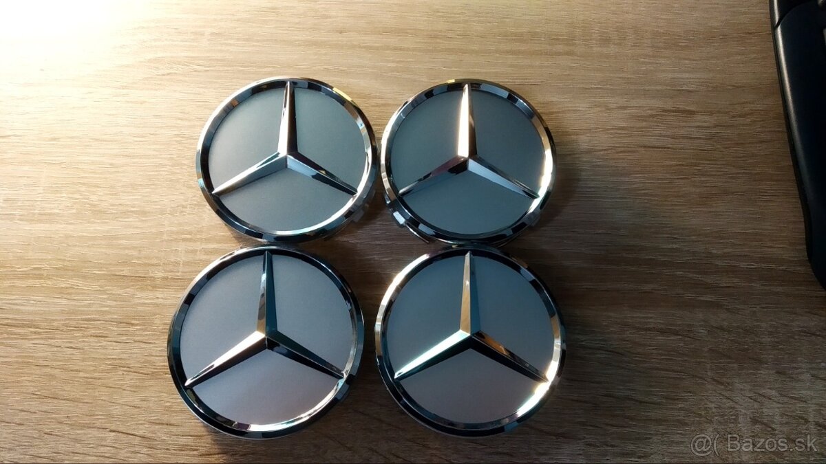 Mercedes krytky stredovej diery kolies 75mm viac farieb PO - 4