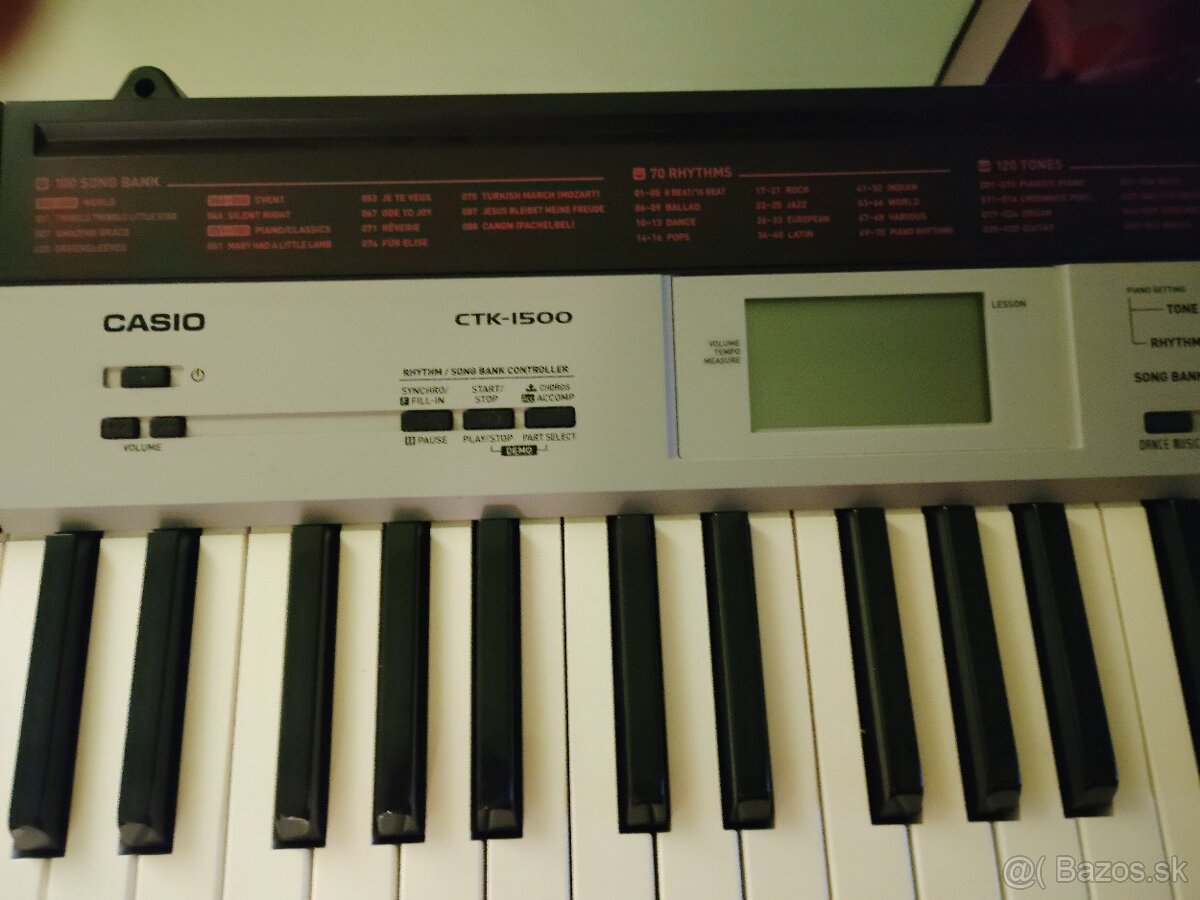Predám klavír CASIO CTK-1500 - 4