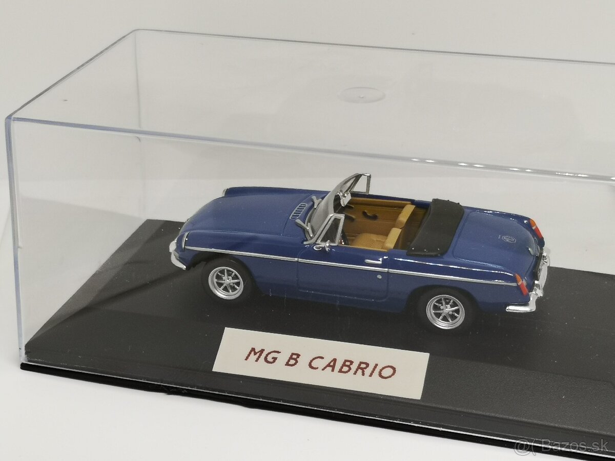 Predám kovový zberateľský model autíčka MG B Cabrio - 4
