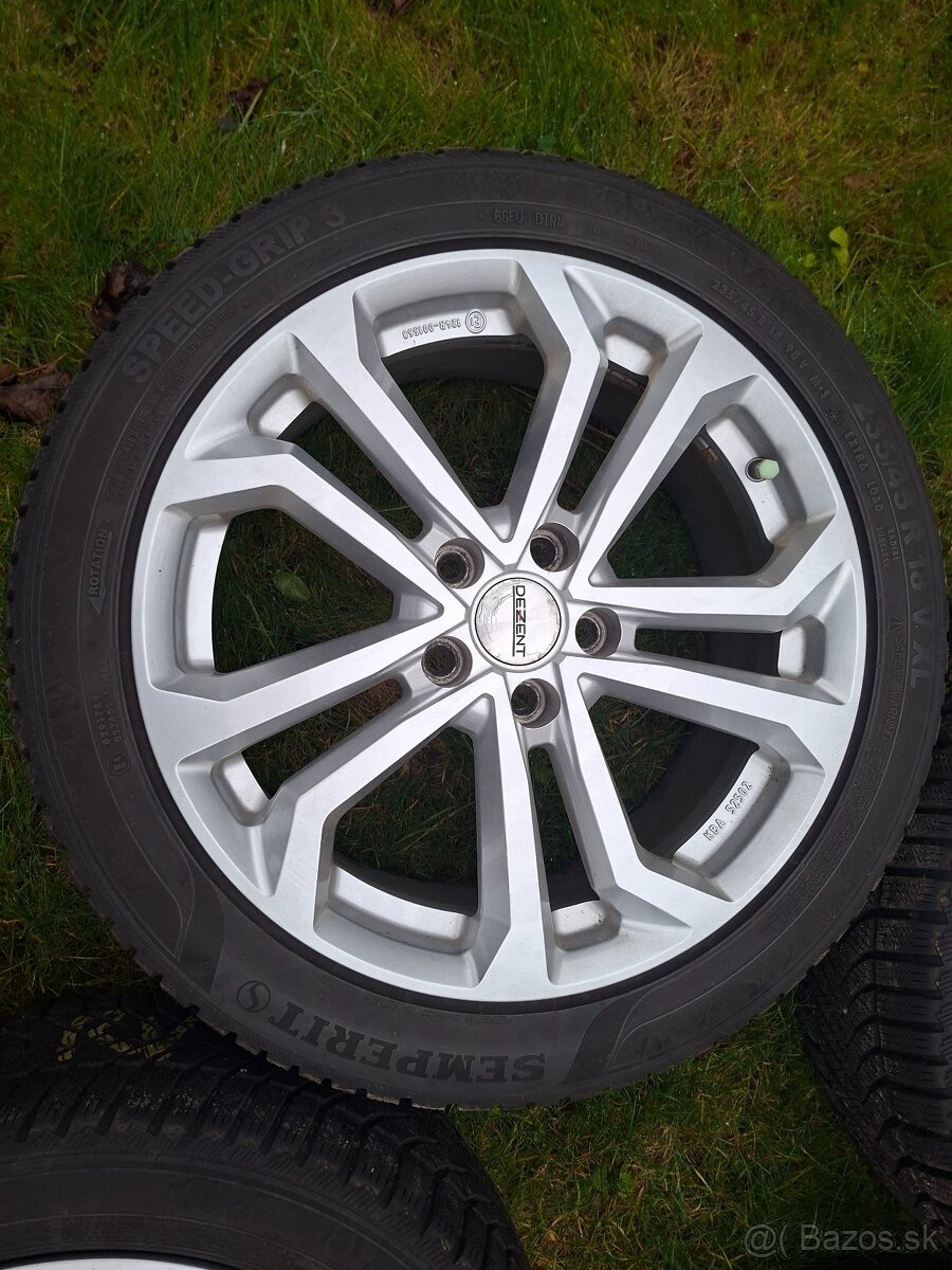 Predám 18-ky DEZENT hliníkové disky 5x114,3 - 4