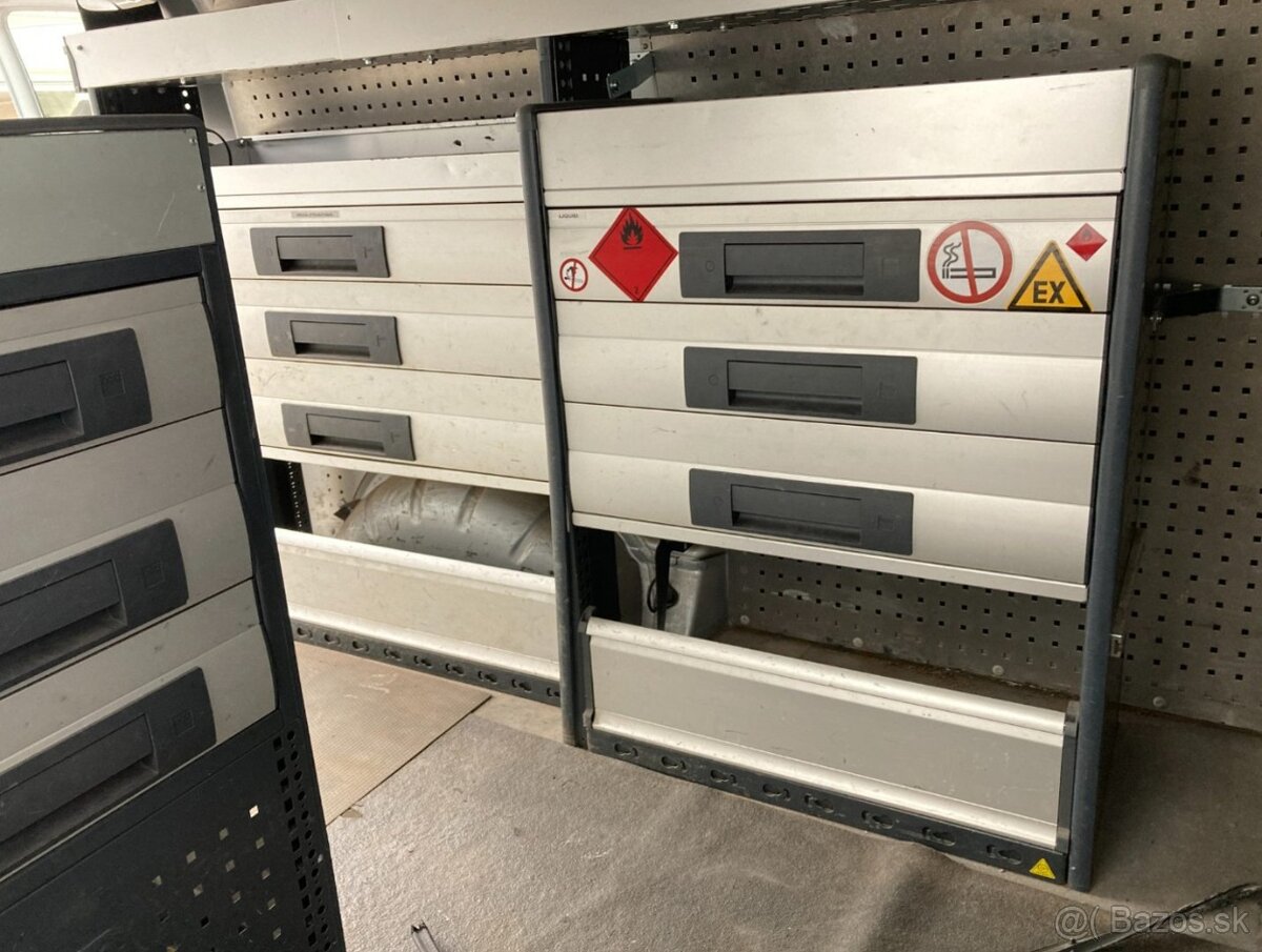 Plechové dílenské boxy Transporter Regály Bott - 4