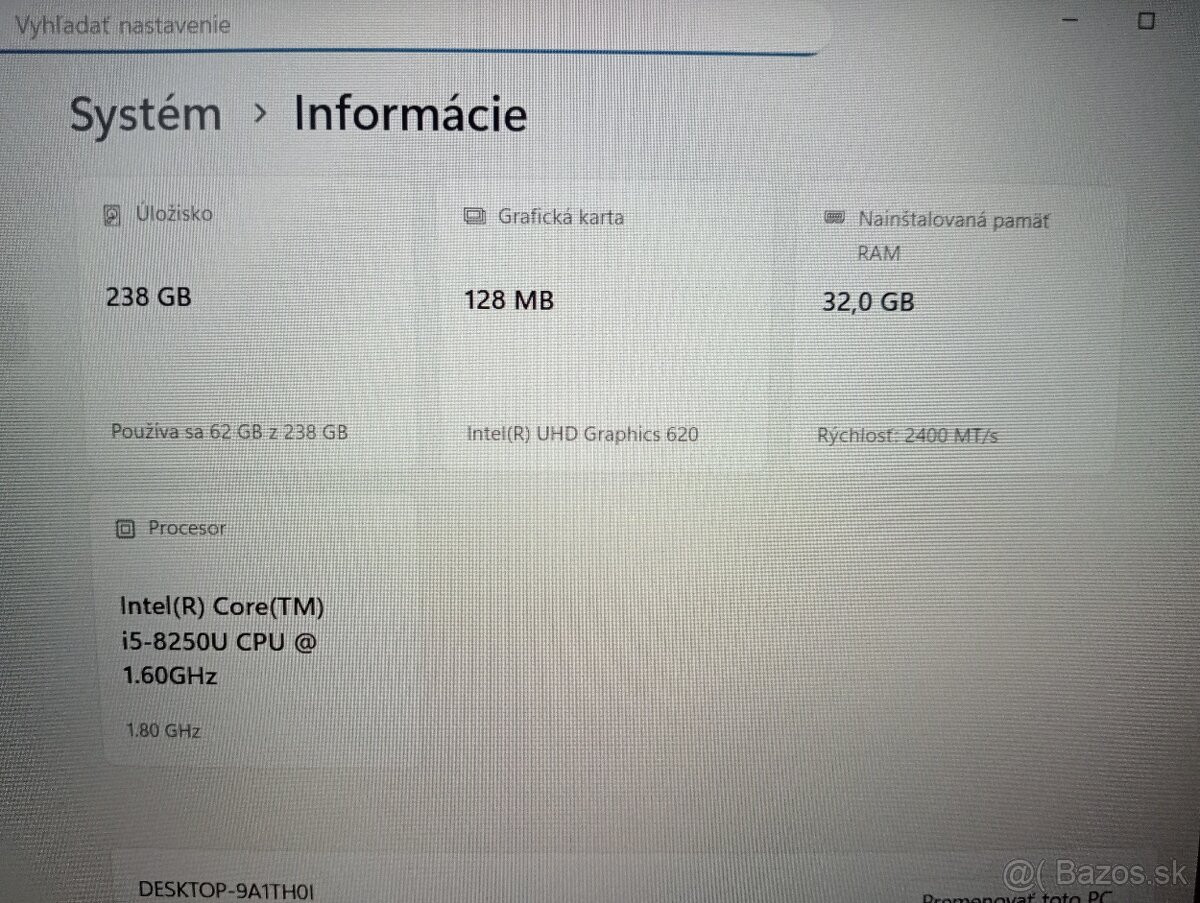 Hp elitebook 850 g5 + Intel core i5 + 32gb ram + Windows 11 - 4