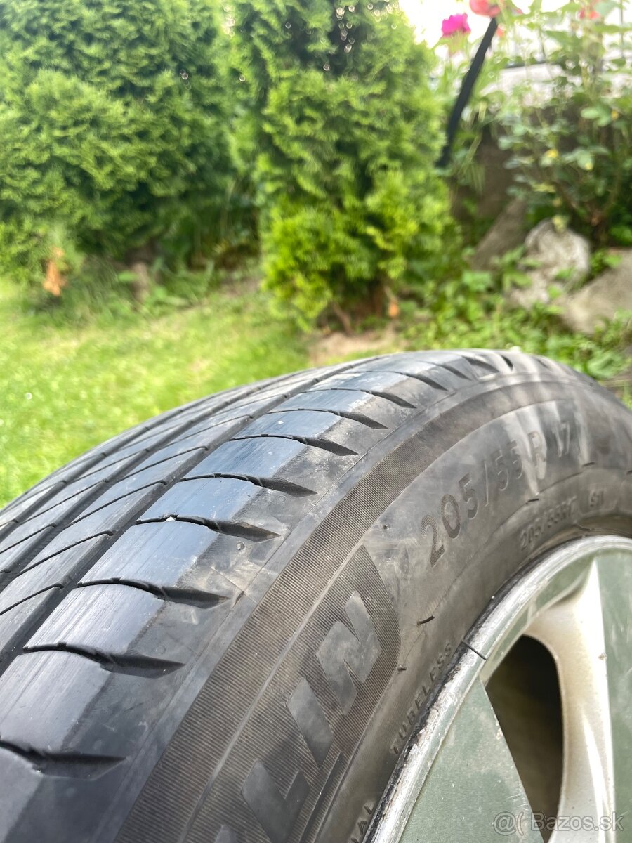 Predám elektróny 205/55 r17 roztec 5x114,3 - 4