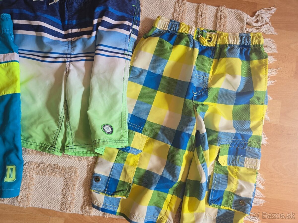 3x kraťasy, plavky 146 - 4