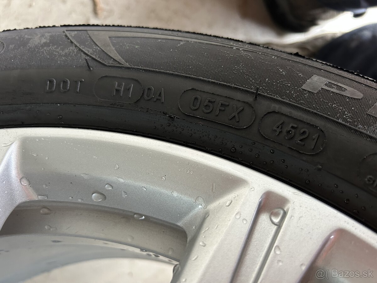 Original hlinikove disky R17 Audi A4 Michelin - 4