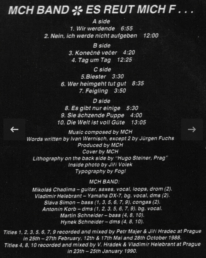 Predám 2LP MCH Band - 4