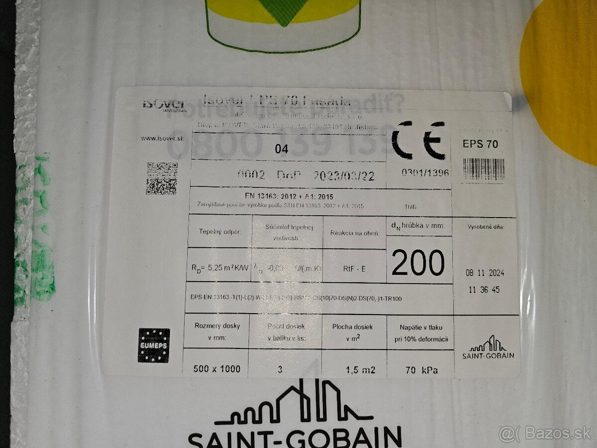 Fasádny EPS 70F - hrúbka 200mm - cca 50m2 - 4