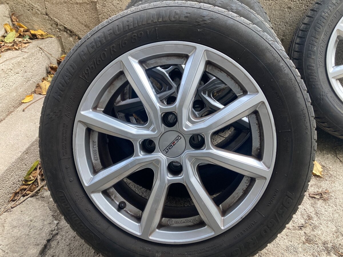 Kolesa, elektrony dezent 195/60 r16 rozteč 4x108 - 4