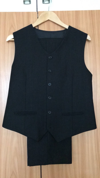 Čierny oblek SLIM veľ. 170/44 - 4