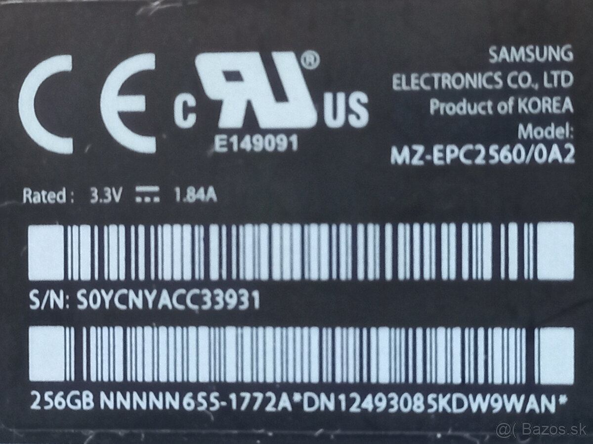 SSD 256GB SAMSUNG MZ-EPC2560/0A2 pre APPLE - 4