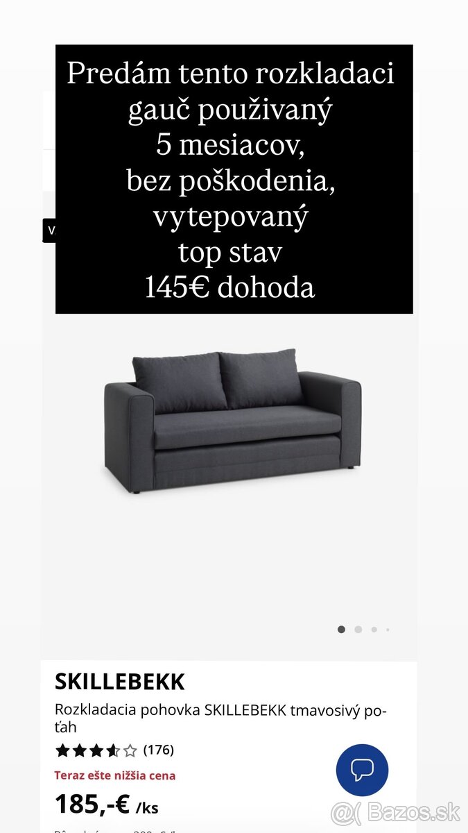 Rozkladaci gauč Jysk - 4