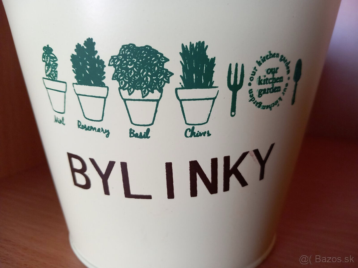 Sada 2ks kovové vedierka, obaly na kvetináče s bylinkami - 4