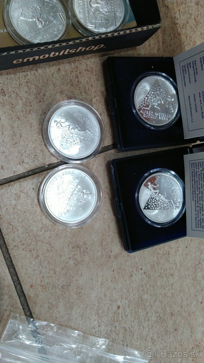 Strieborne investične mince 29ks - 4