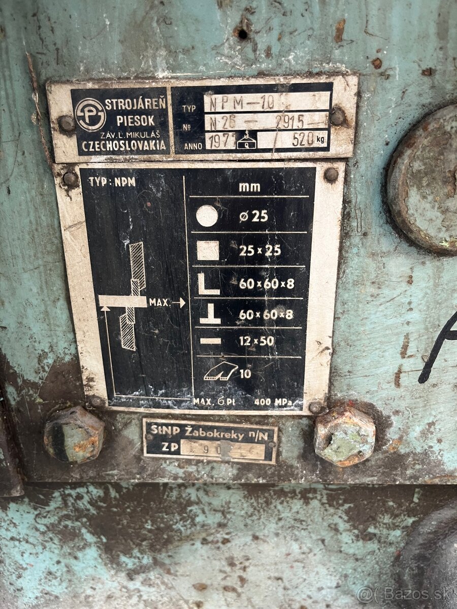 Nožnice na profily NPM 10 - 4