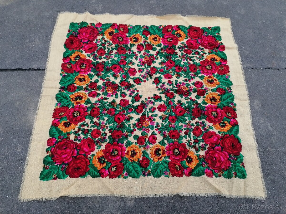 Predám starodávne kašmírové šatky a šál - 4